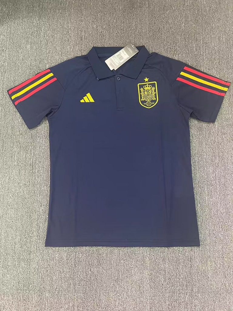 AAA Quality Spain 23/24 Navy Blue Polo Shirts